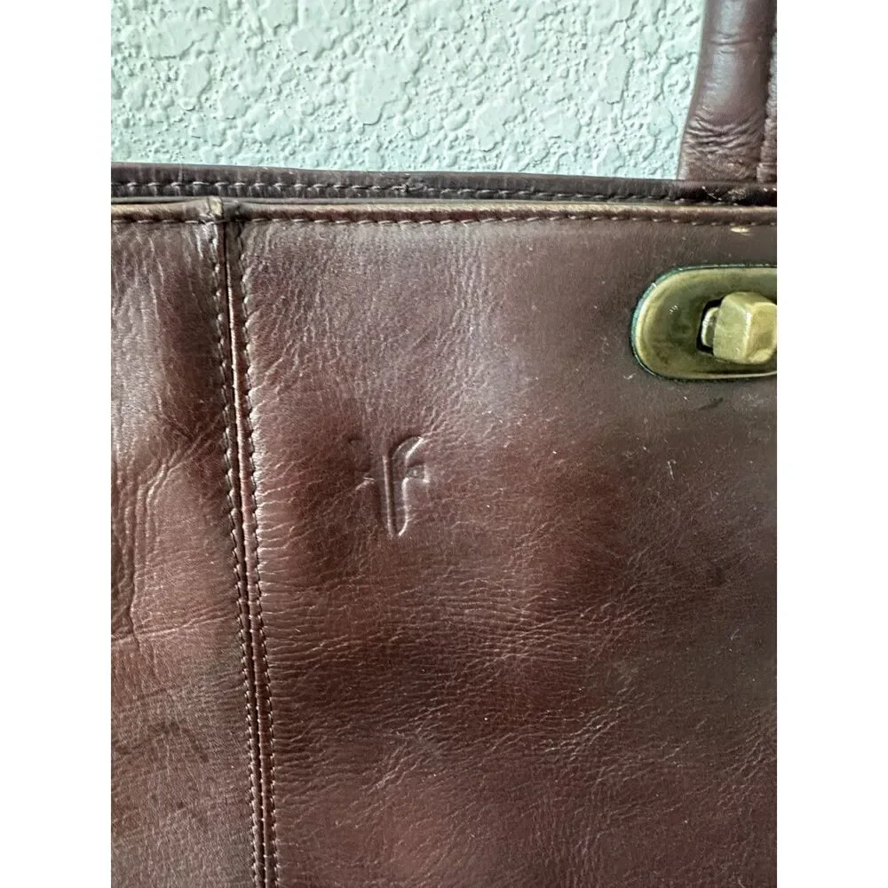 Frye Shoulder Brown Leather Vintage Bag
